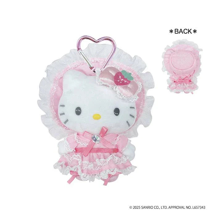 Hello Kitty Lovely Frill Mascot Keychain [Lolita]