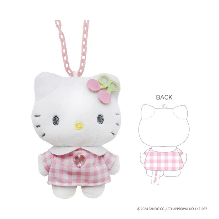 Hello Kitty 90s Mascot Plush Necklace [Cherry Pink] – Charms LOL