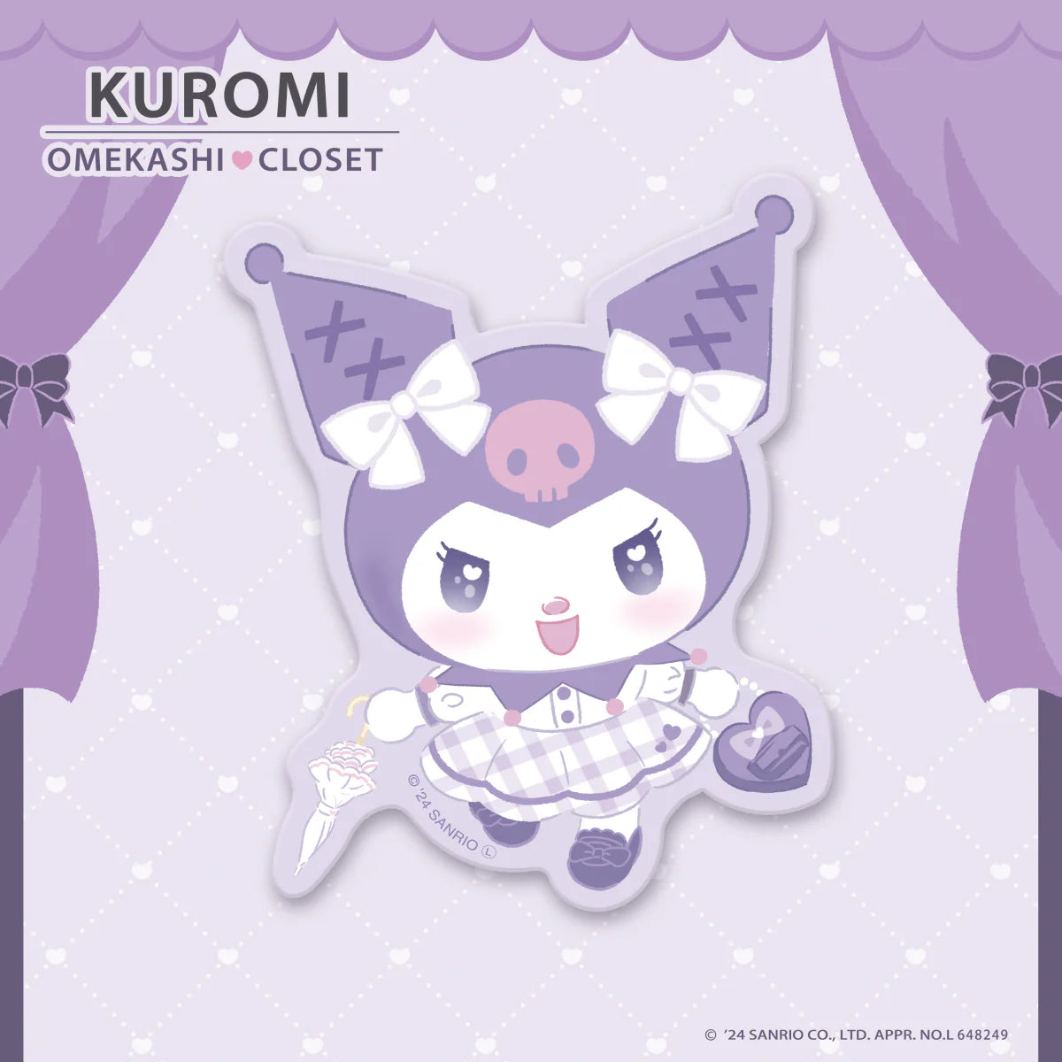 Kuromi Omekashi Closet Sticker [Goin' Out]