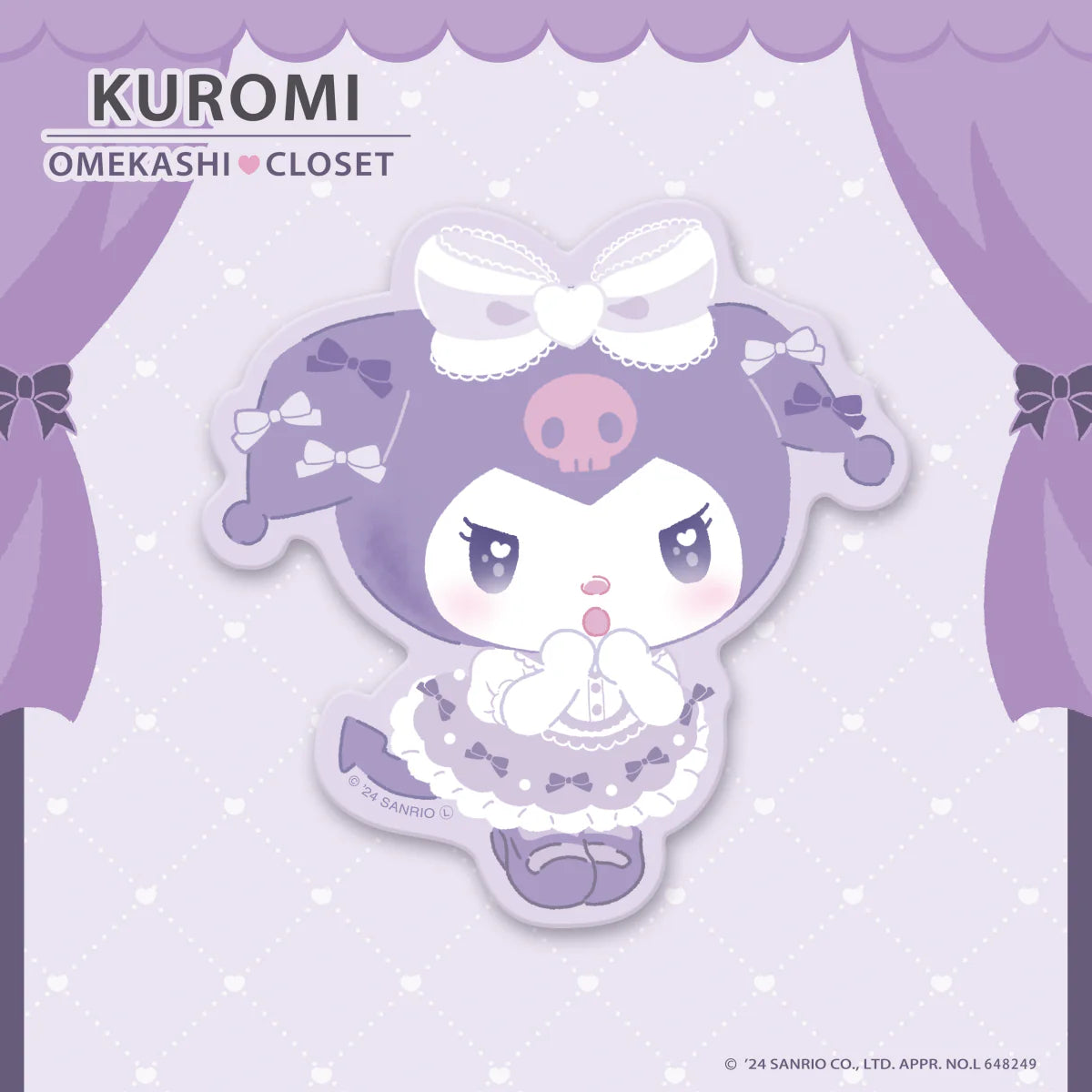 Kuromi Omekashi Closet Sticker [Uruuru]