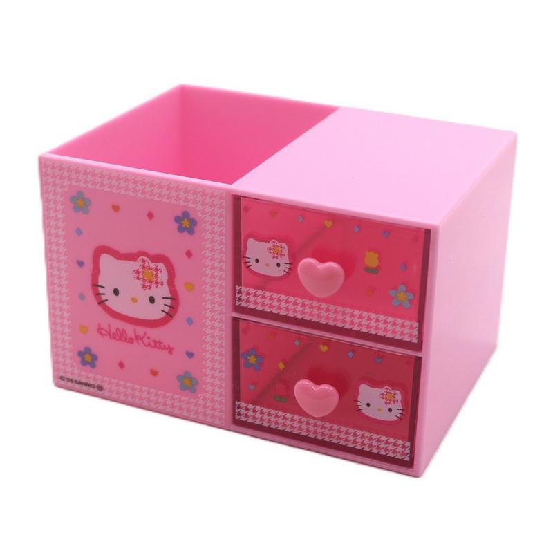 Hello Kitty Plastic Chest w/ Pen Stand [Pink]