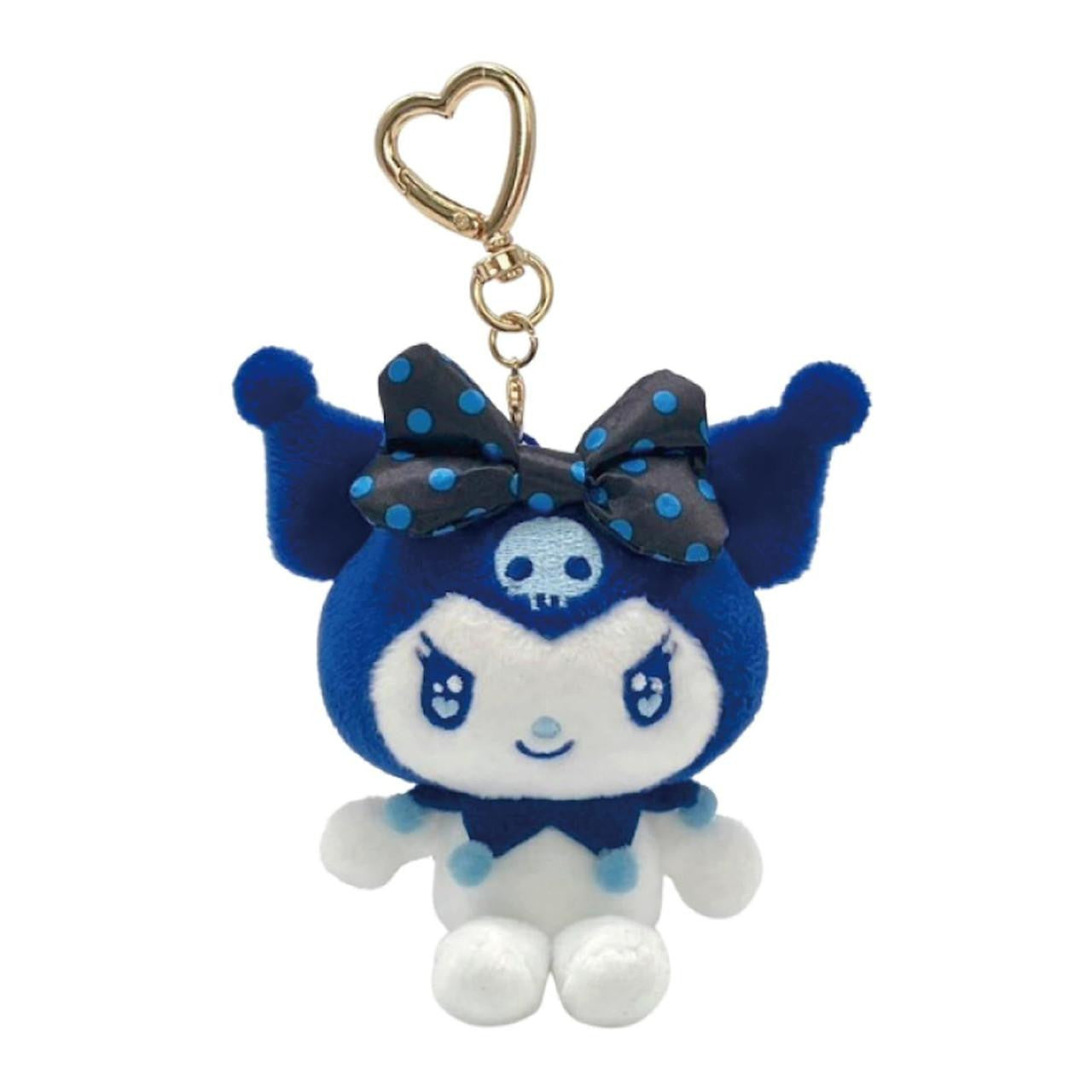 Kuromi Polka Dots Plush Mascot [Dark Blue]
