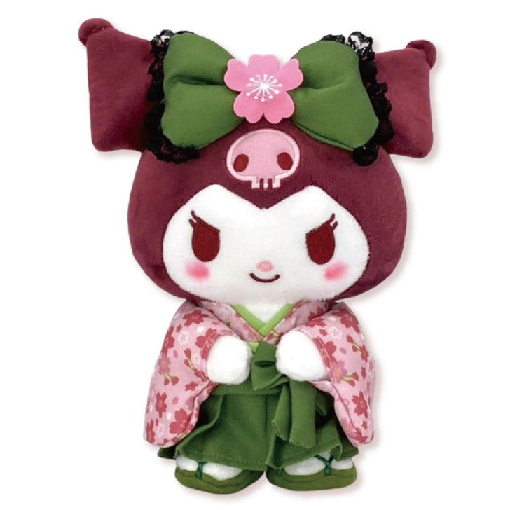 Kuromi Sakura Kimono Plush [Matcha]