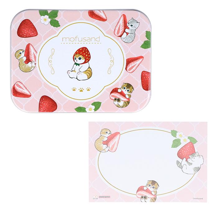 Mofusand Strawberry Tin & Memo