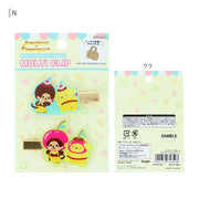 Monchhichi X PomPomPurin Clip Set