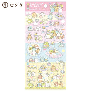 Sumikko Gurashi Mysterious Friends Sticker Sheet Pink