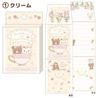 Kori-Kogu Floral Tea Time Tea Bag Style Memo

