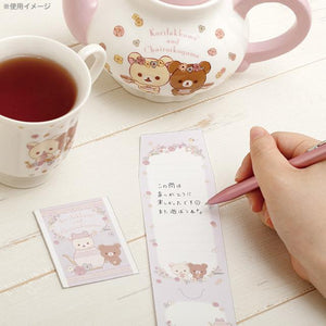 Kori-Kogu Floral Tea Time Tea Bag Style Memo