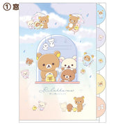 Rilakkuma "Rainy To Sunny Days" 5-pocket Index Folder A