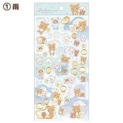 Rilakkuma "Rainy To Sunny Days" Sticker Sheet A