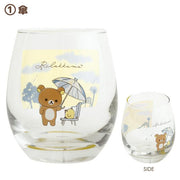Rilakkuma "Rainy To Sunny Days" Drinking Glass A