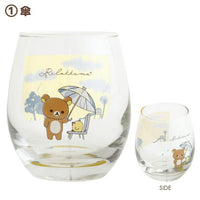 Rilakkuma "Rainy To Sunny Days" Drinking Glass A