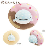 Jinbeisan and Donut Island Mochi Mochi Plush - Strawberry