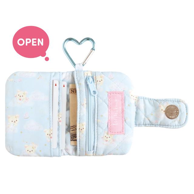 "Korilakkuma Galore" Quilted Coin Case [Bunny]