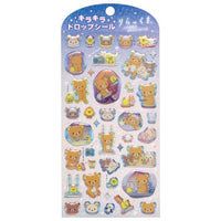 Rilakkuma Drowsy with You Glitter Stickers