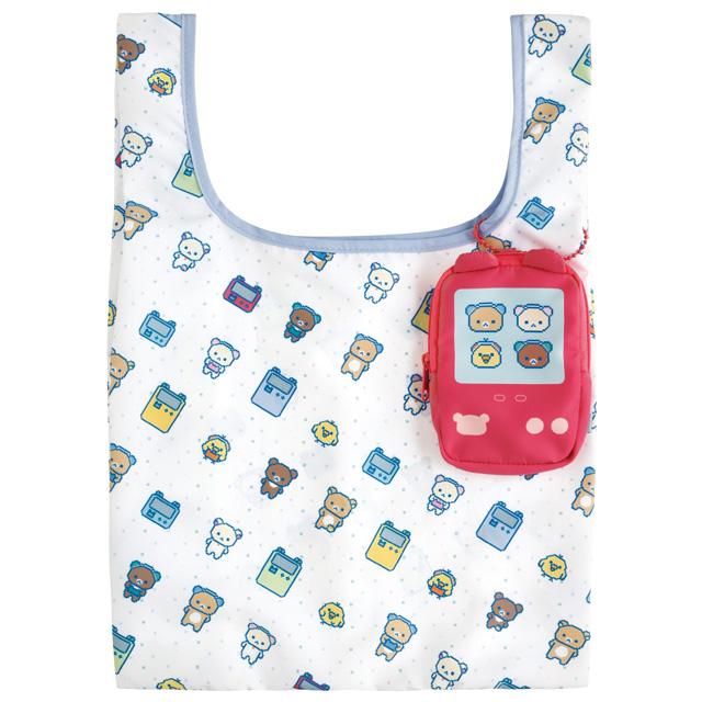 Rilakkuma Pixel Art Eco Bag w/ Pouch