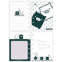 Monochrome Boo 6-Ring Sticker Notebook
