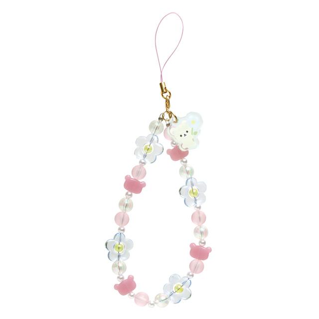 "Basic Rilakkuma Flower" Korilakkuma Beaded Strap
