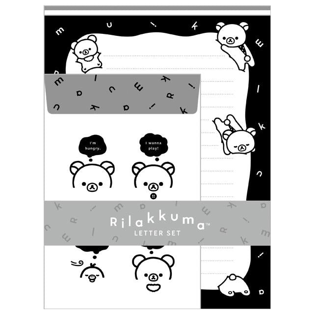 Rilakkuma "Monochrome" Letter Set