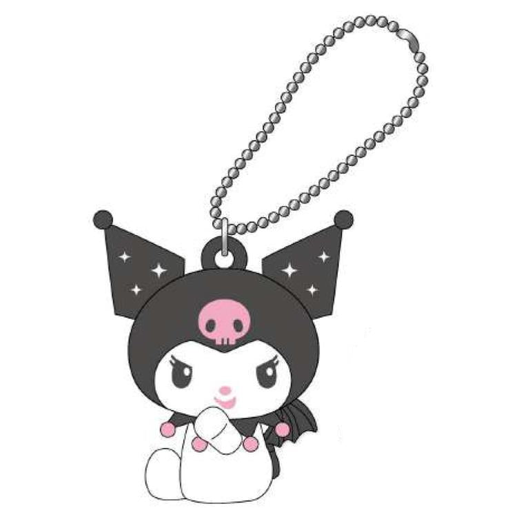 Kuromi "Angel Series" PVC Keychain [Black]