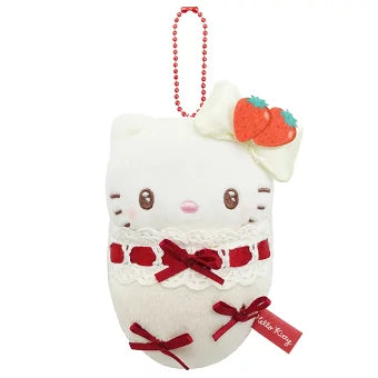 Hello Kitty Swaddle "Shortcake & Sky Blue Cherry Cake" Plush Mascot