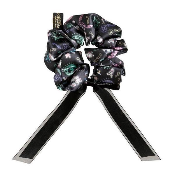 Sentimental Circus "Black & White Ursa Minor Tea Salon" Scrunchie