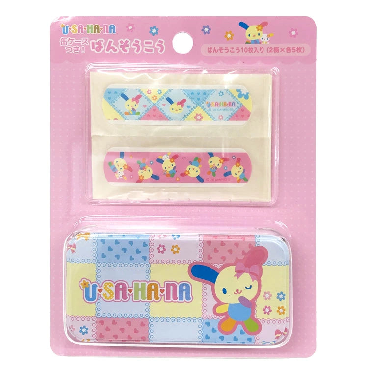 Usahana Bandages Tin Case [Pink]