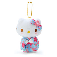 Hello Kitty Sakura Kimono Plush Mascot [Blue]
