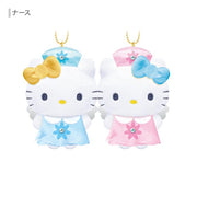 Hello Kitty & Mimmy Magnet Mascot Plush - Nurse