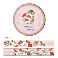 Mofusand Strawberry Washi Tape