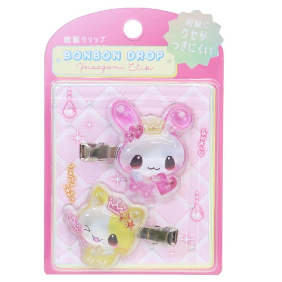Bonbondrop Heisei Twin Rabbit Hair Clips [Pink]