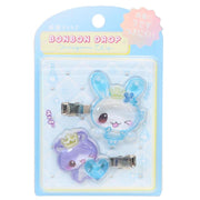 Bonbondrop Heisei Twin Rabbit Hair Clips [Blue]
