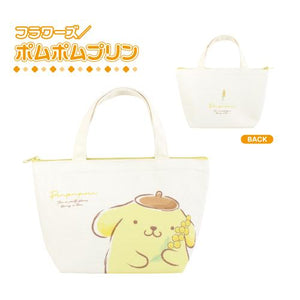 PomPomPurin Flower Canvas Insulated Lunch Bag
