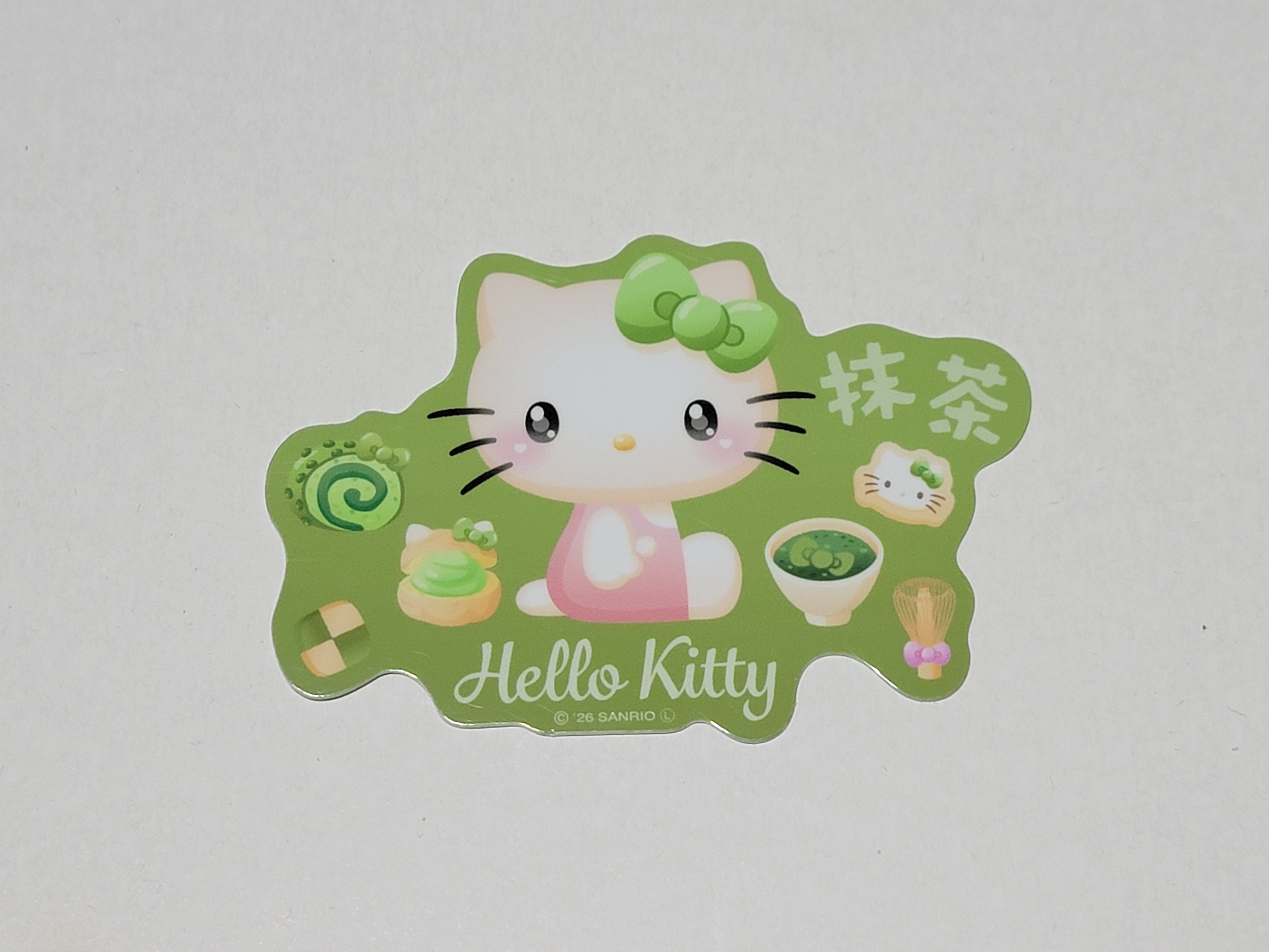Hello Kitty Matcha Sticker