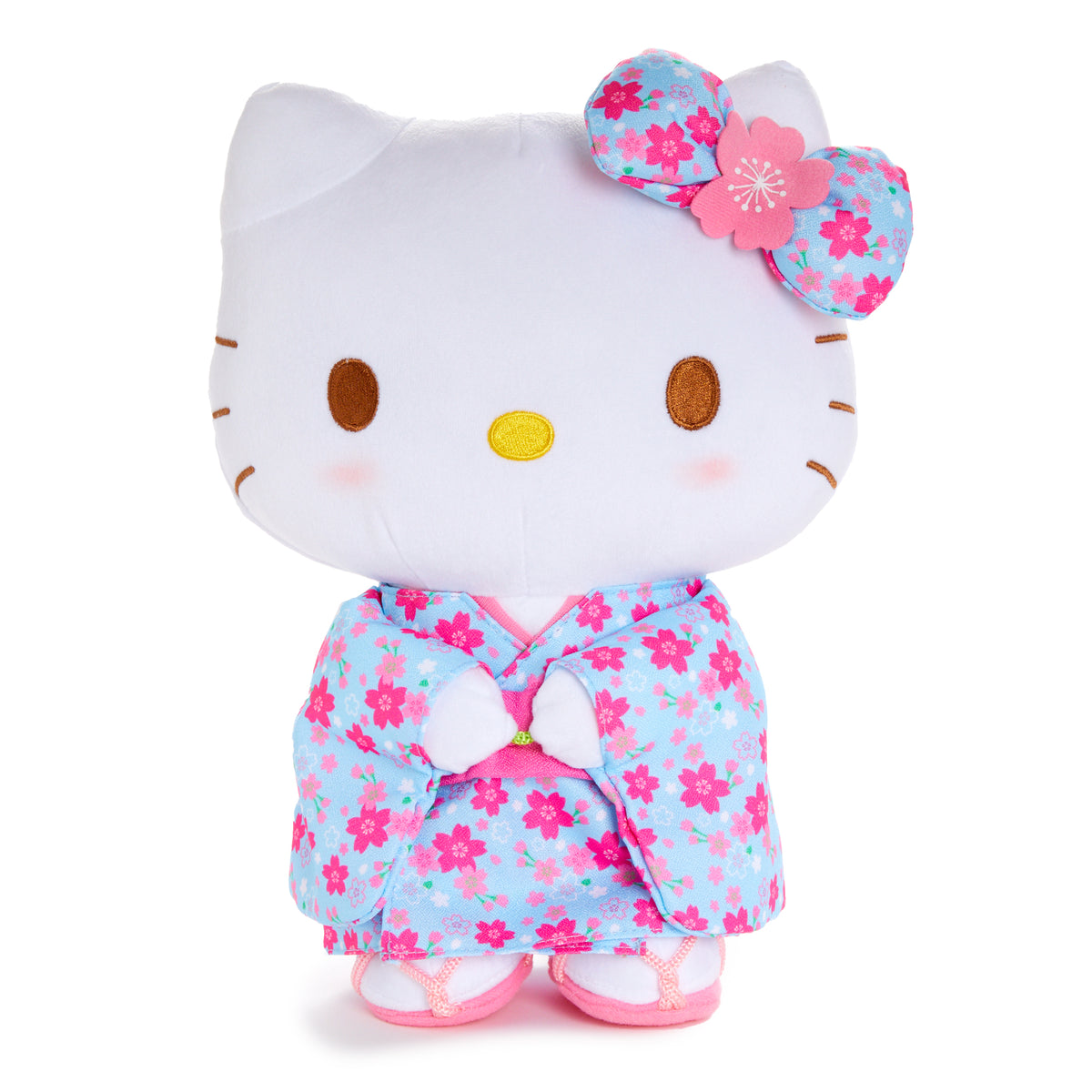 Hello Kitty Sakura Blue Kimono Plush