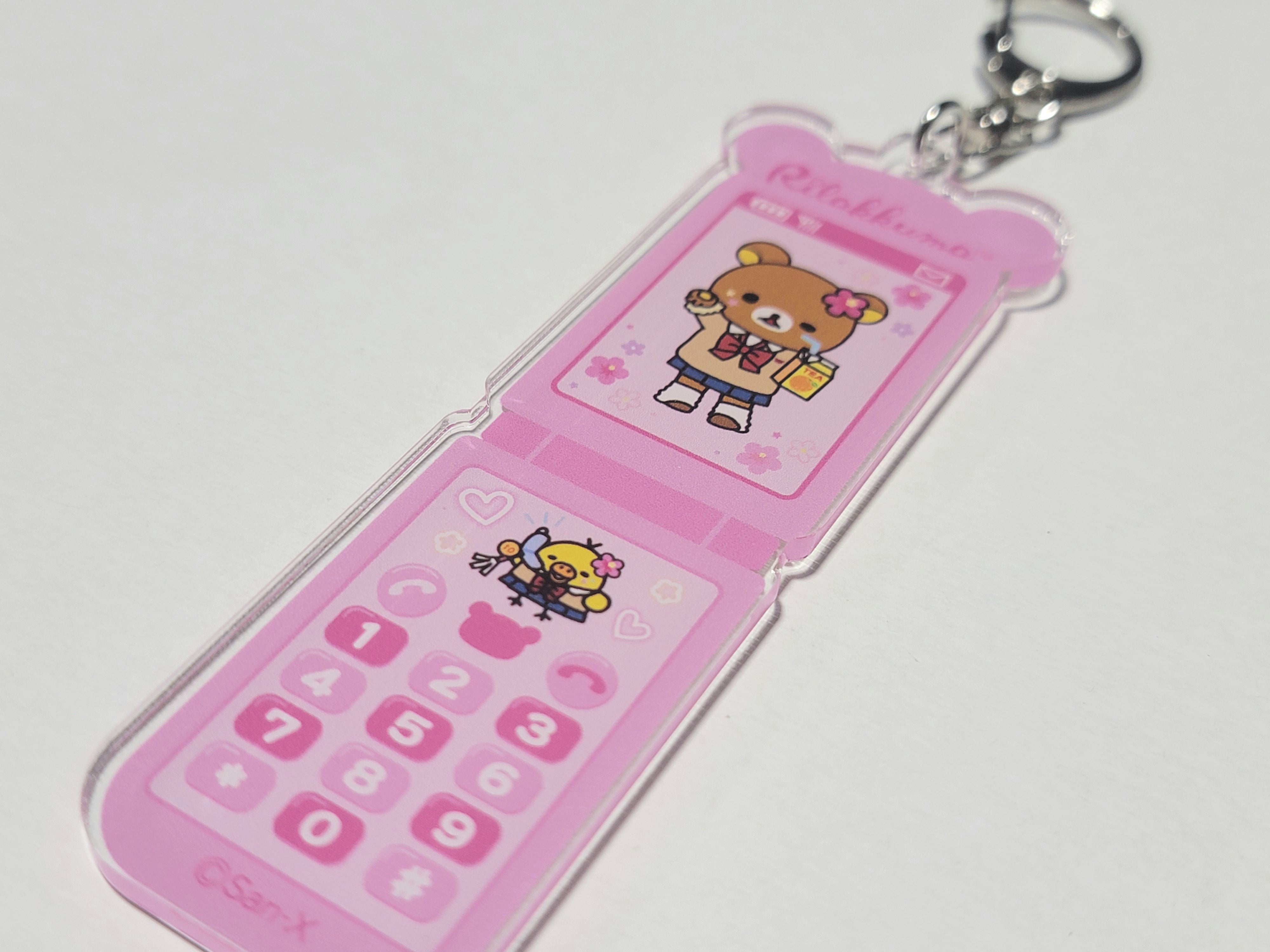 Rilakkuma Gyaru School Girl Exclusive Phone Keychain