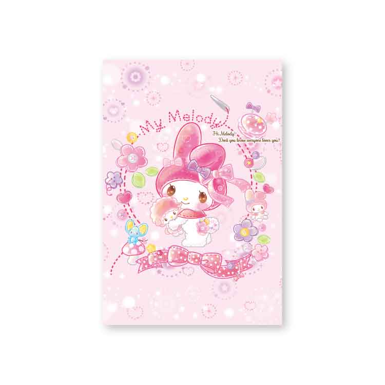 My Melody Sparkling Doll Postcard set