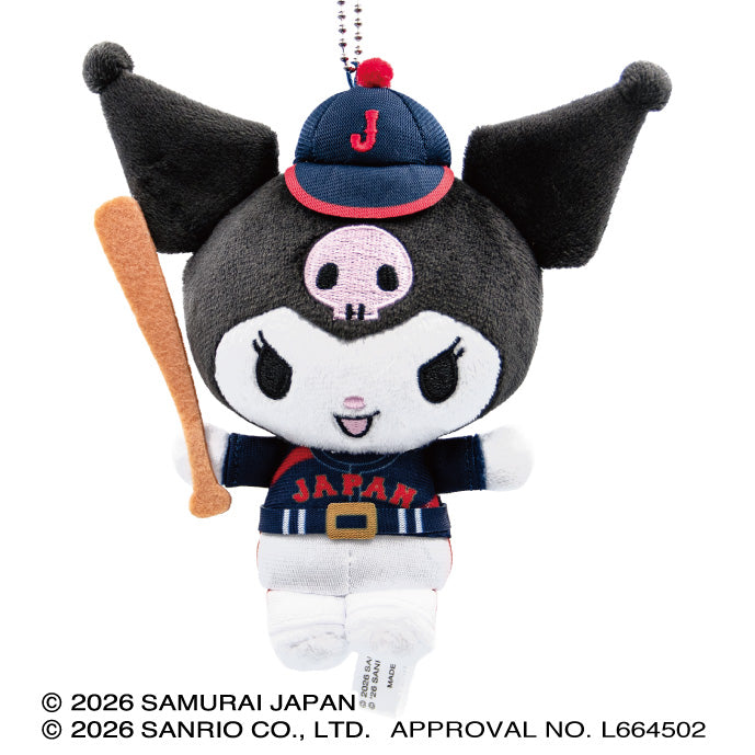 Samurai Japan x Sanrio Characters Kuromi Plush Mascot (VISITOR)