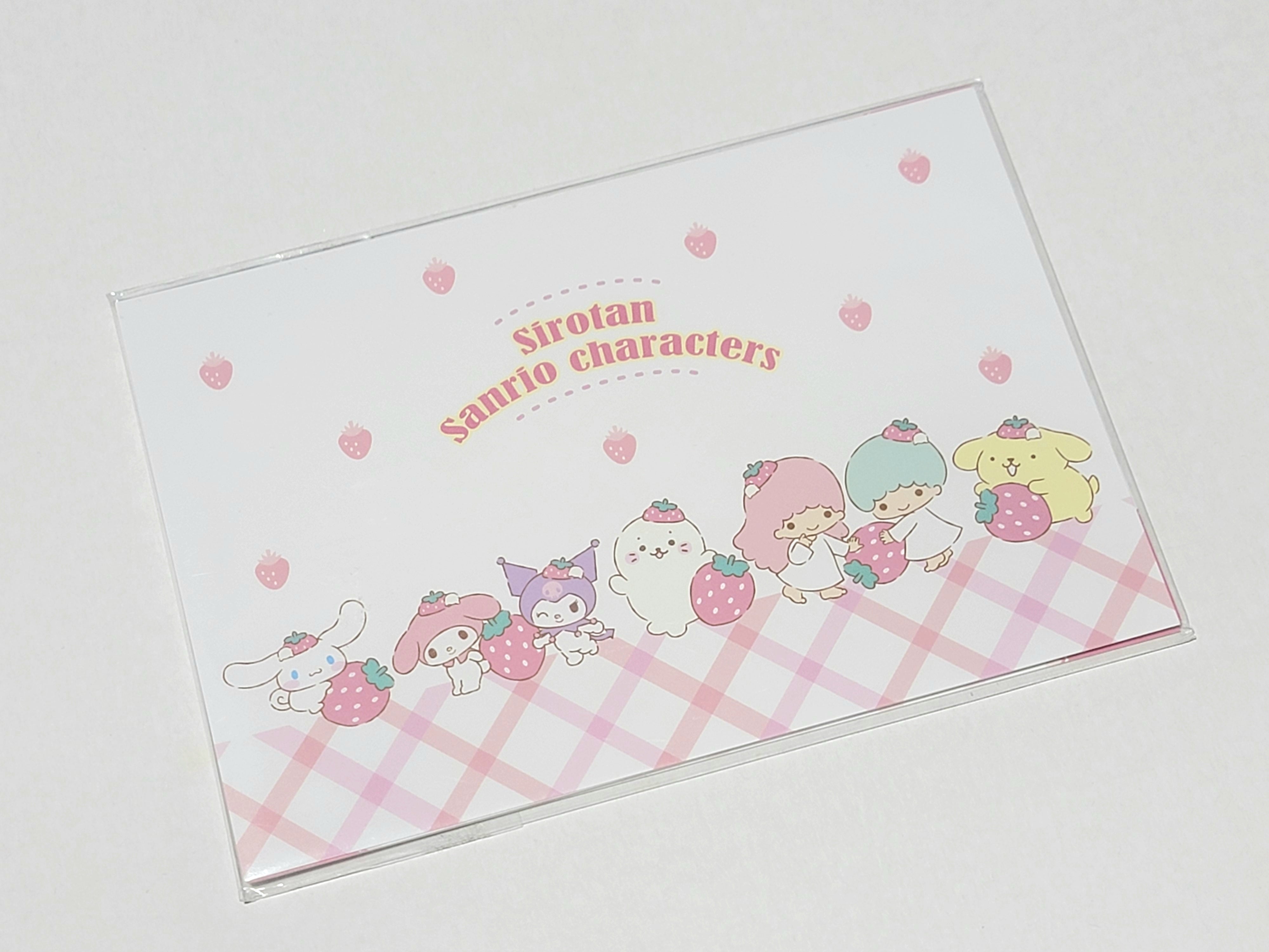 Sirotan x Sanrio Characters Strawberry Postcard Set