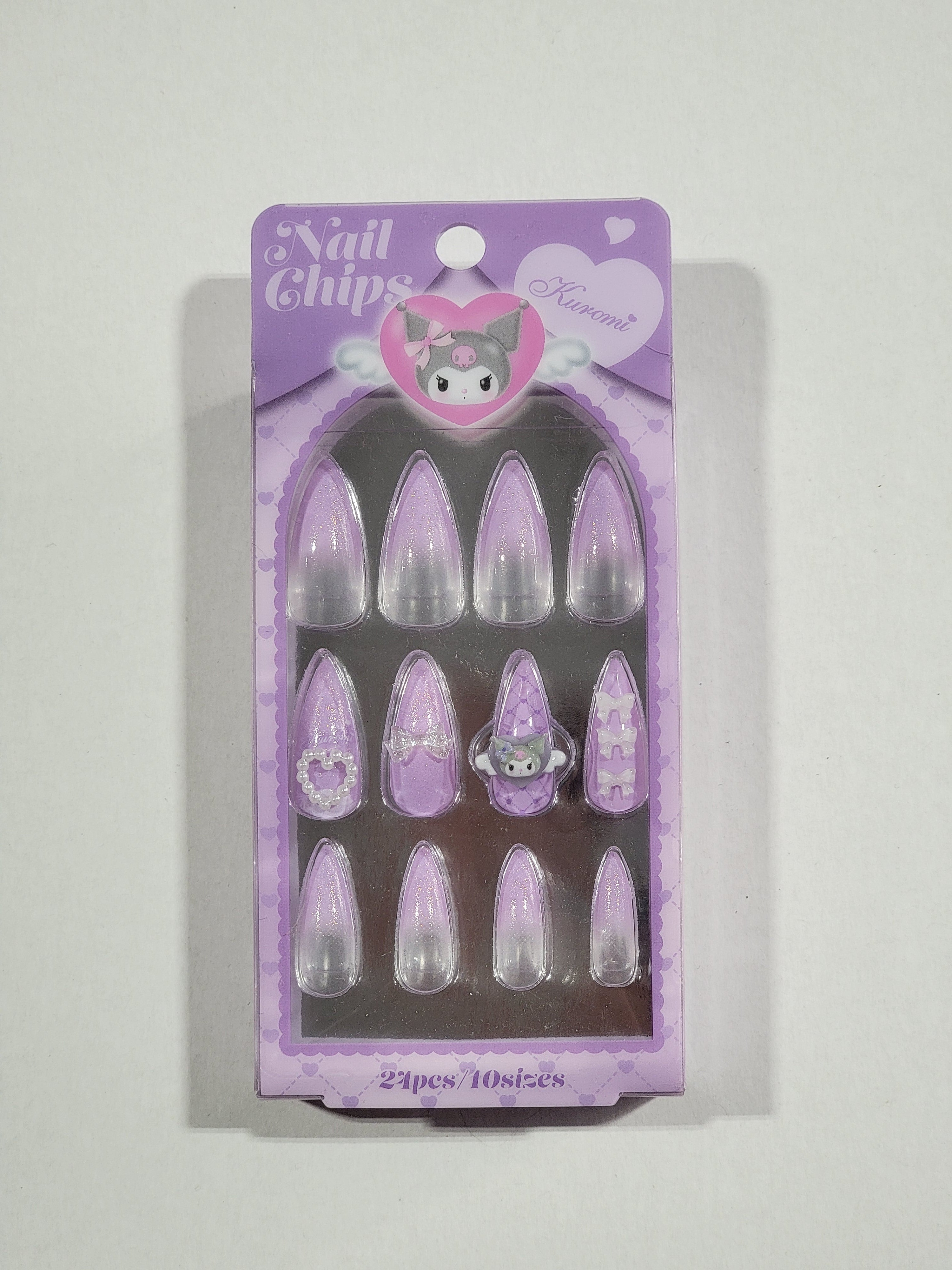 Sanrio Nail Tips - Kuromi