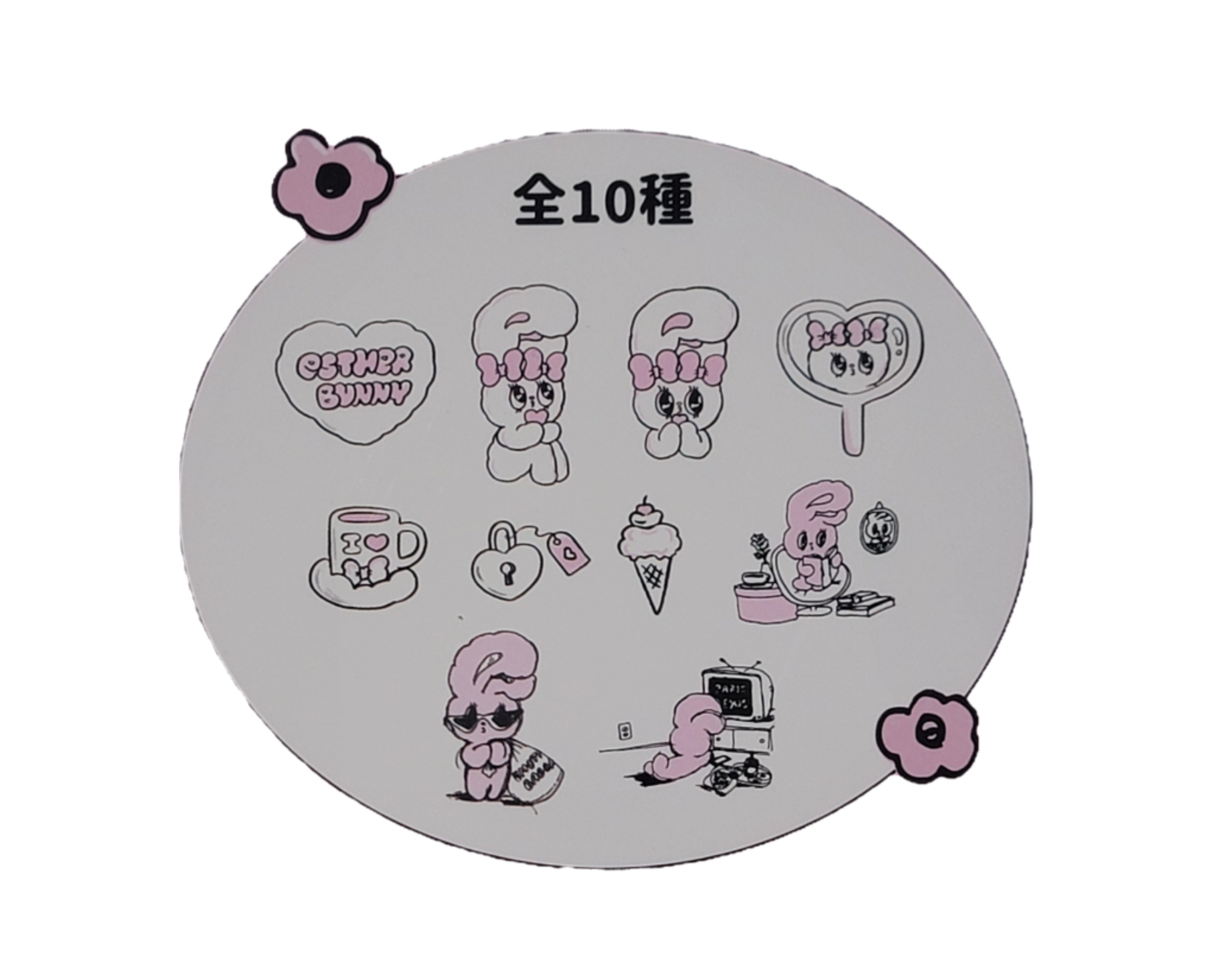 Esther Bunny Die-cut Sticker Set