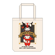 My Melody 50th and Kuromi 20th Anniversary Pop Up Canvas Tote Bag