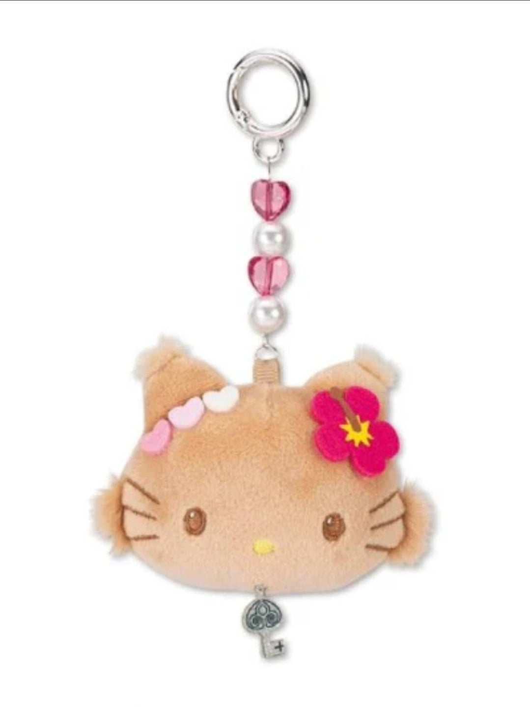 Tan Charmmy Kitty Plush Keychain