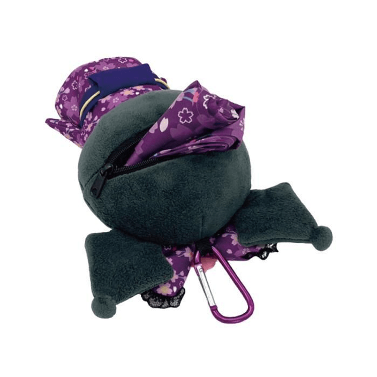 Kuromi Kimono Plush Mascot with Eco Bag