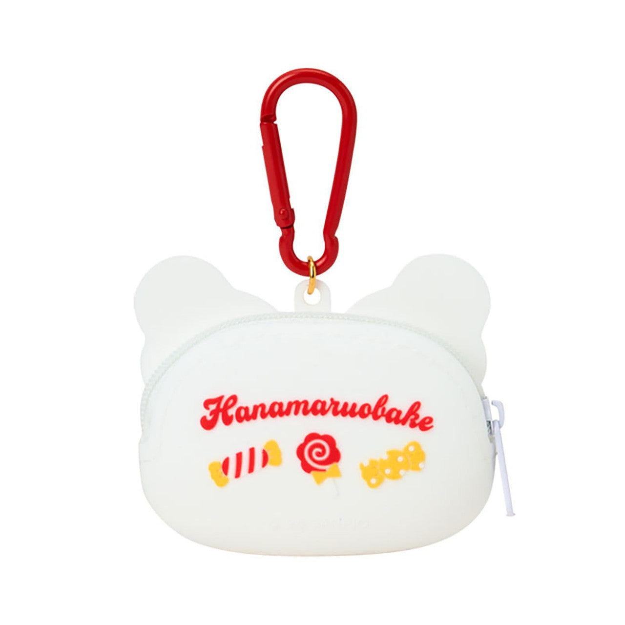 Hanamaruobake "I Love Sweets" Silicone Face Pouch Keychain