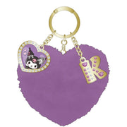 Kuromi Puroland Exclusive Heart Puff Keychain