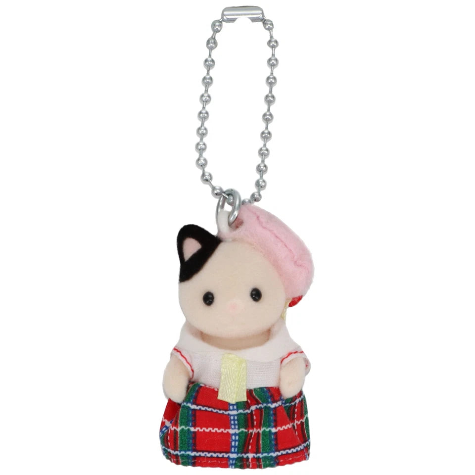 Sylvanian Families Calico Cat Sailor Uniform Keychain