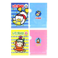 "Ichigo Shimbum 1990s" Sanrio Characters Mini Clear File Blind Bag