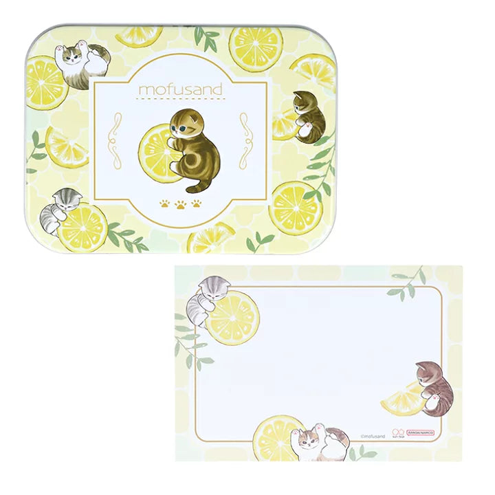 Mofusand Lemon Tin & Memo