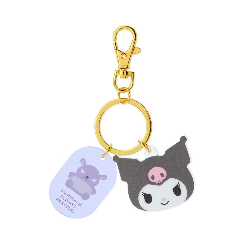 Kuromi Face & Tag Keychain